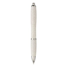 Długopis Nash ze słomy pszenicznej z chromowaną skuwką 10737901