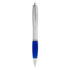 Długopis ze srebrnym korpusem i kolorowym uchwytem Nash 10635500
