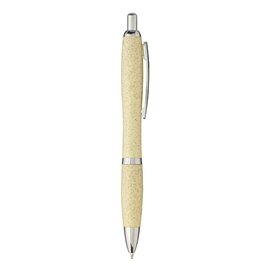 Długopis Nash ze słomy pszenicznej z chromowaną skuwką 10737905