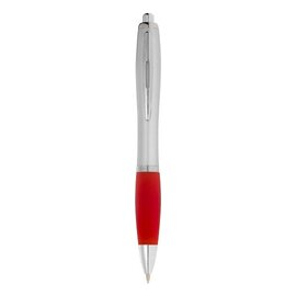 Długopis ze srebrnym korpusem i kolorowym uchwytem Nash 10707703