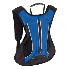Plecak sportowy LED RUN, czarny, niebieski 56-0819613
