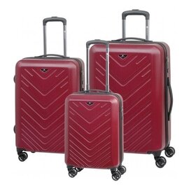 Trzyczęściowy zestaw walizek MAILAND, czerwony 56-2210428