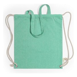 Worek ze sznurkiem i torba na zakupy z bawełny z recyklingu, 2 w 1 V6792-06