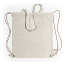 Worek ze sznurkiem i torba na zakupy z bawełny z recyklingu, 2 w 1 V6792-20