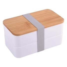 Lunch box DOUBLE LEVEL, biały 56-0306056