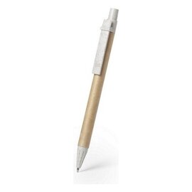 Długopis z kartonu z recyklingu, elementy ze słomy pszenicznej V1978-00