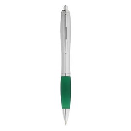 Długopis ze srebrnym korpusem i kolorowym uchwytem Nash 10635501