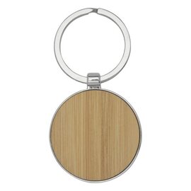 Okrągły brelok do kluczy Nino z bambusa 11812571