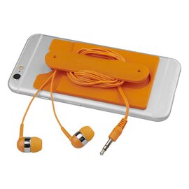 Słuchawki douszne z kablem i silikonowy portfel Wired 13499205