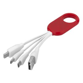 Kabel do ładowania z końcówką USB typu C 4w1 Troup 13421402