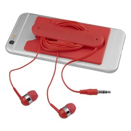 Słuchawki douszne z kablem i silikonowy portfel Wired 13499204