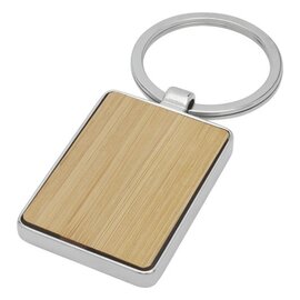 Prostokątny brelok do kluczy Neta z bambusa 11812671