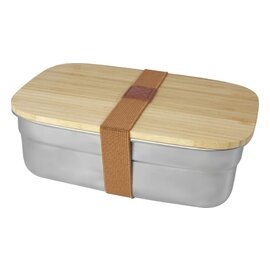 Pudełko śniadaniowe Tite ze stali nierdzewnej z bambusową pokrywką 11327506
