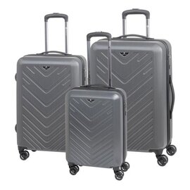 Trzyczęściowy zestaw walizek MAILAND, srebrny 56-2210427