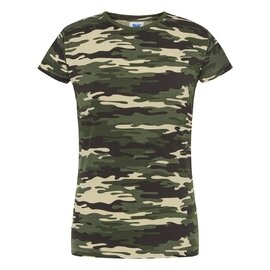 T-SHIRT DAMSKI JHK TSRLCMF145 – CAMOUFLAGE