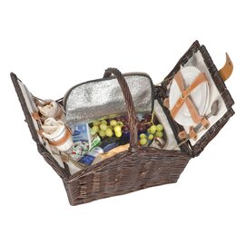 Wiklinowy kosz piknikowy, 2 osoby 6233701