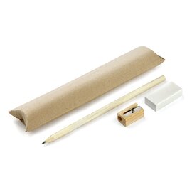 Komplet EKO (ołówek, gumka, temperówka) 19811