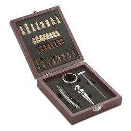 Zestaw do wina z szachami TREBB 17552