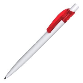 Długopis Easy, czerwony/biały R73341.08