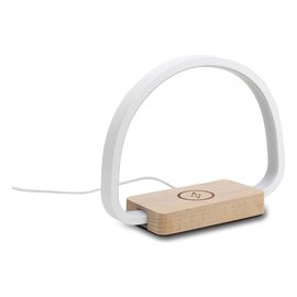 Ładowarka bezprzewodowa z lampą Harbour, beżowy R50163.13