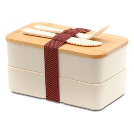 Machico lunch box podwójny, beżowy R08439.13
