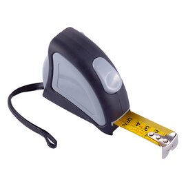 Zwijana miarka 7.5m Right-On, szary R17633.21