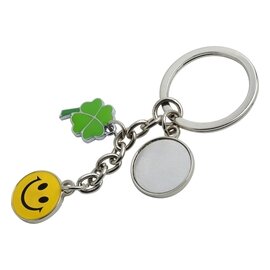 Brelok metalowy Luck, srebrny R73224