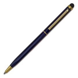 Długopis aluminiowy Touch Tip Gold, granatowy R73409.42