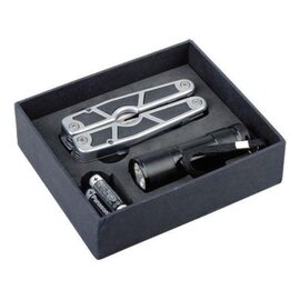 Narzędzie wielofunkcyjne z latarką Survivor, czarny R17536