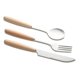 Sztućce stalowe w woreczku Nantes, beżowy R17156.13
