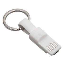 Brelok USB Hook Up, biały R50176.06