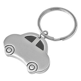 Brelok metalowy Auto, srebrny R73287