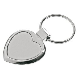 Brelok metalowy Stout Heart, srebrny R73277