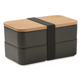 Lunch box z bambusową pokrywką MO6627-03
