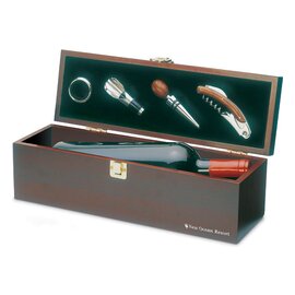 Drewniane pudełko na wino KC2690-40