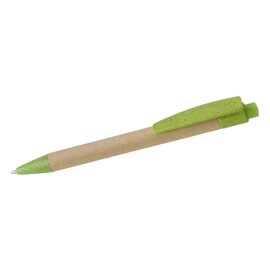 Długopis z kartonu z elementami ze słomy pszenicznej V9336-10