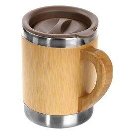 Bambusowy kubek podróżny 300 ml | Kol V0846-17