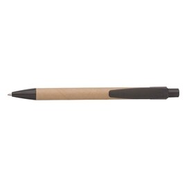 Długopis z kartonu z elementami ze słomy pszenicznej V9336-03