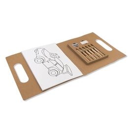 Zestaw do kolorowania, kredki, temperówka, gumka | Legend V8435-00