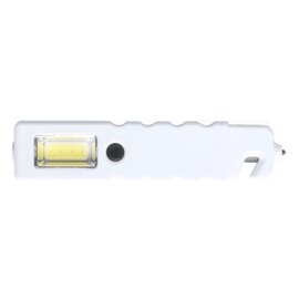 Latarka bezpieczeństwa 4 COB i 1 LED, przecinak do pasów, młotek bezpieczeństwa V9727-02