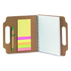 Teczka konferencyjna ok. A5 z notatnikiem, karteczki samoprzylepne, długopis V2699-00