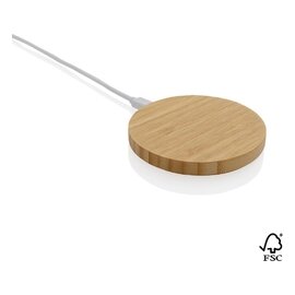 Bambusowa ładowarka bezprzewodowa 15W P308.389