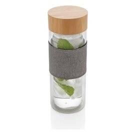 Szklana butelka 360 ml Impact w pokrowcu P436.780