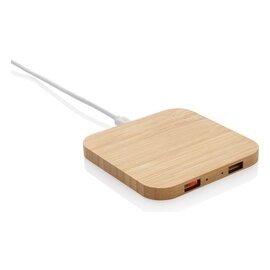 Bambusowa ładowarka bezprzewodowa 10W P308.379
