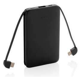 Power bank 5000 mAh, zintegrowany kabel 3 w 1 P322.081