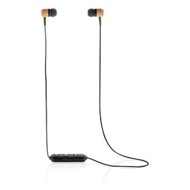 Bambusowe bezprzewodowe słuchawki douszne P329.109