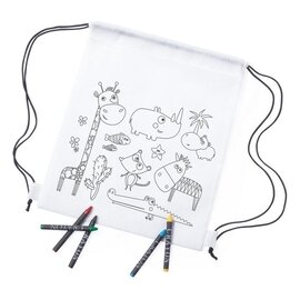 Worek ze sznurkiem do kolorowania, kredki V7871A-02