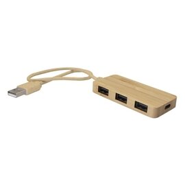 Bambusowy hub USB i USB typu C B'RIGHT | Kenzie V7283-17