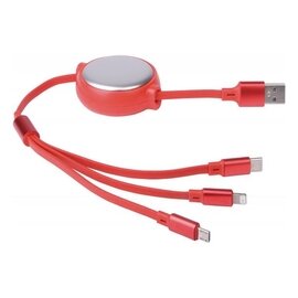 Kabel ładujący RETRACT, czerwony 56-1107293