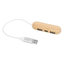 USB hub MULTIPLIER, brązowy 56-1107376